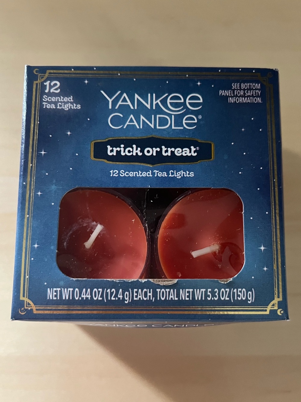 Yankee Candle Trick or Treat  Tea Light Candles 12 Per Box New